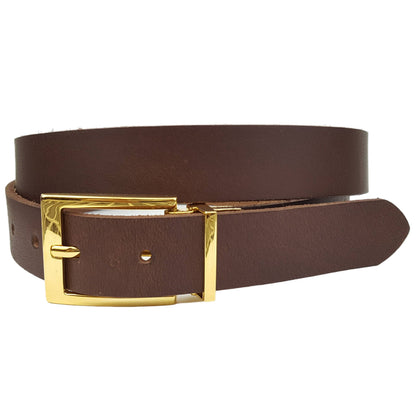 Genuine Brown Leather Belt