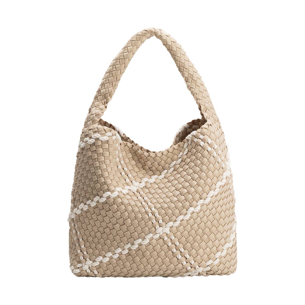 Johanna Almond Nylon Shoulder Bag