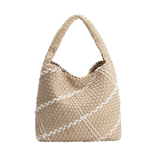 Johanna Almond Nylon Shoulder Bag