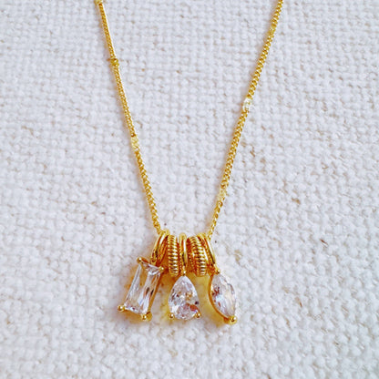 Trio Stack Pendant Necklace