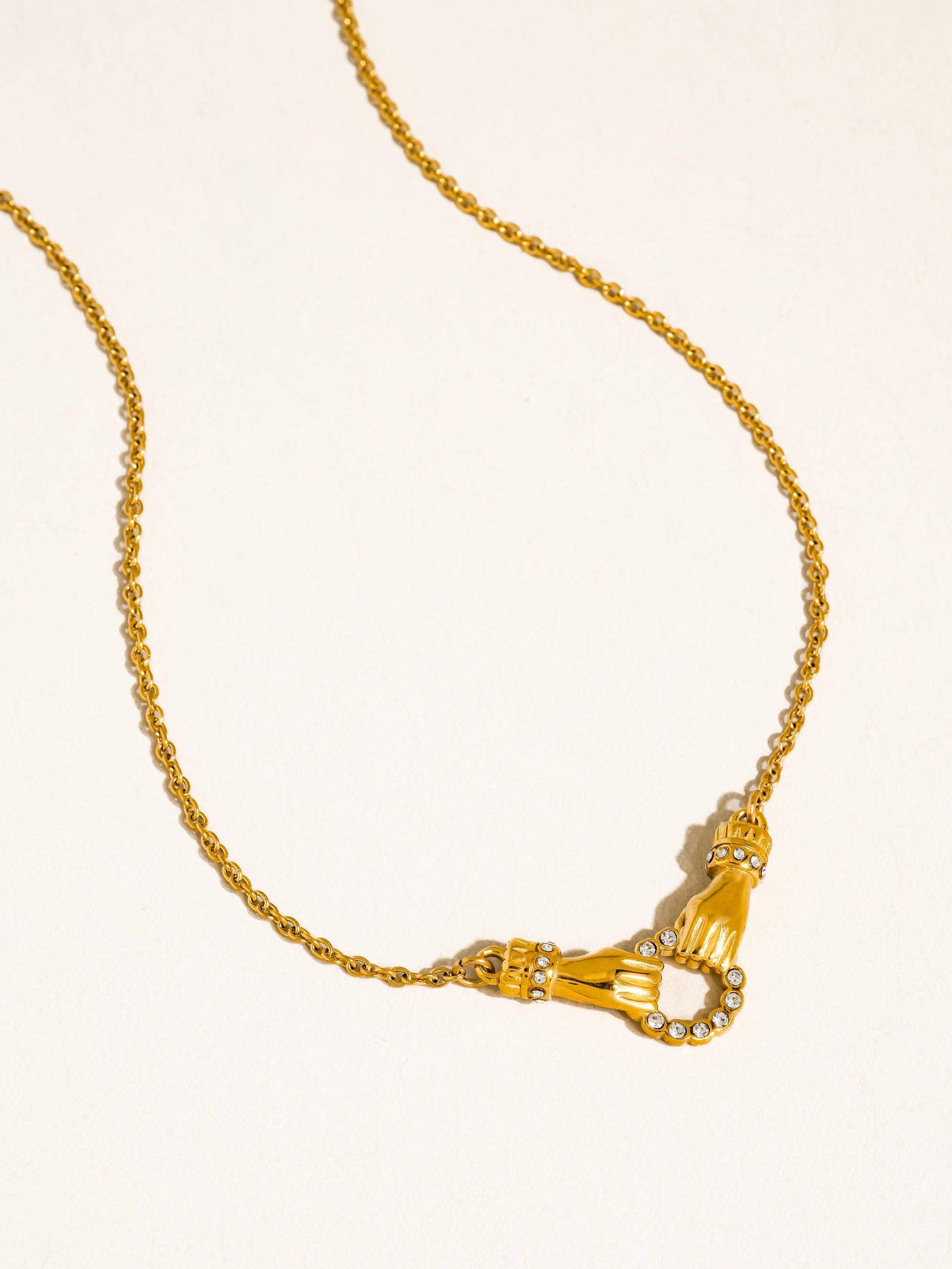 Brissonne CZ Double Hand Necklace