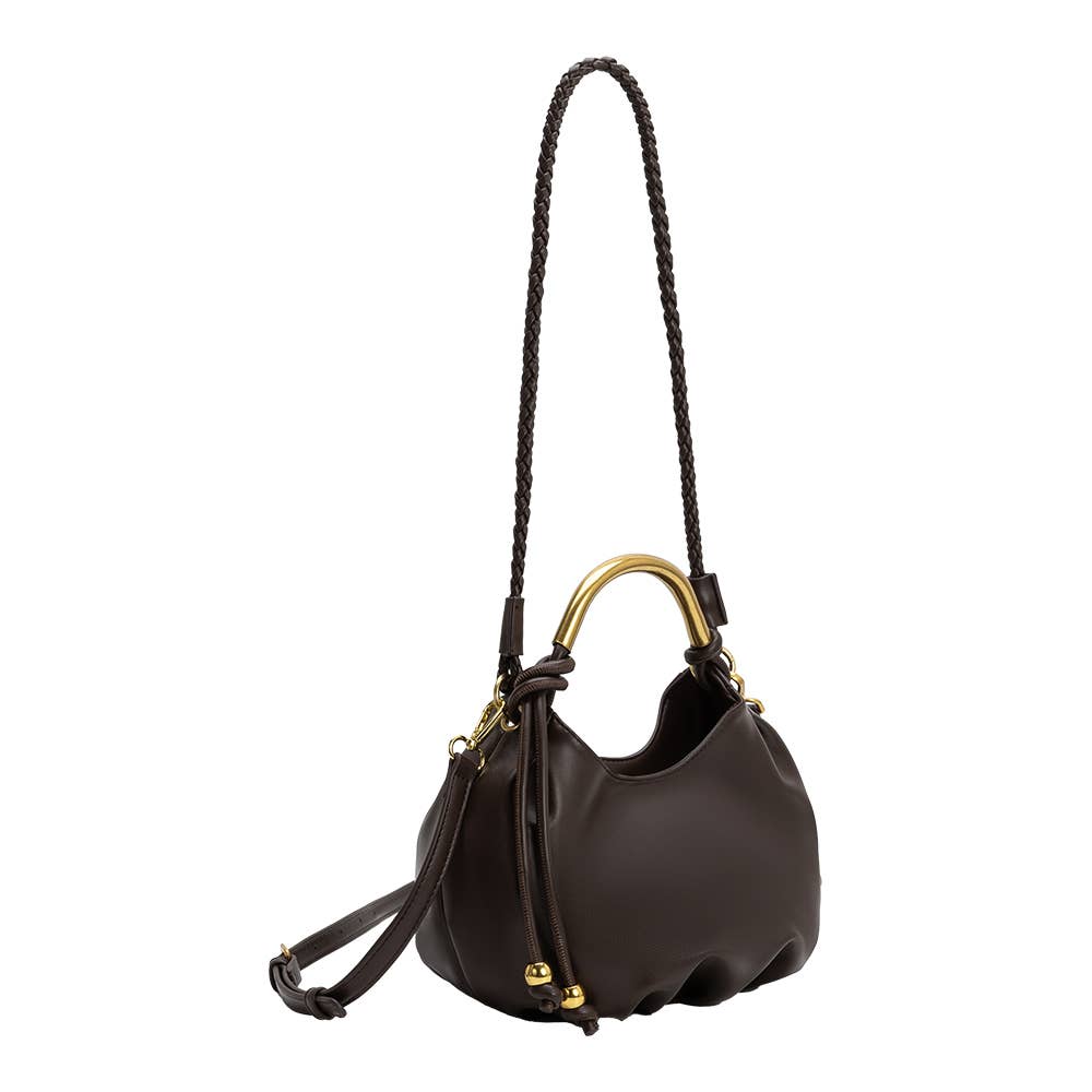 Dottie Espresso Top Handle Bag