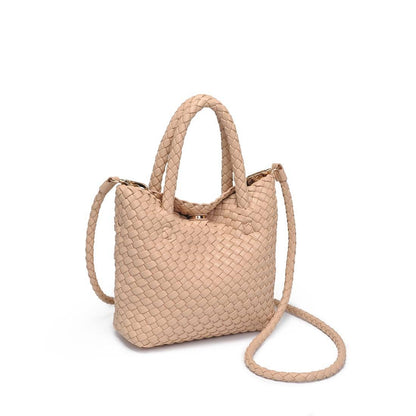 Leanna Natural Woven Crossbody