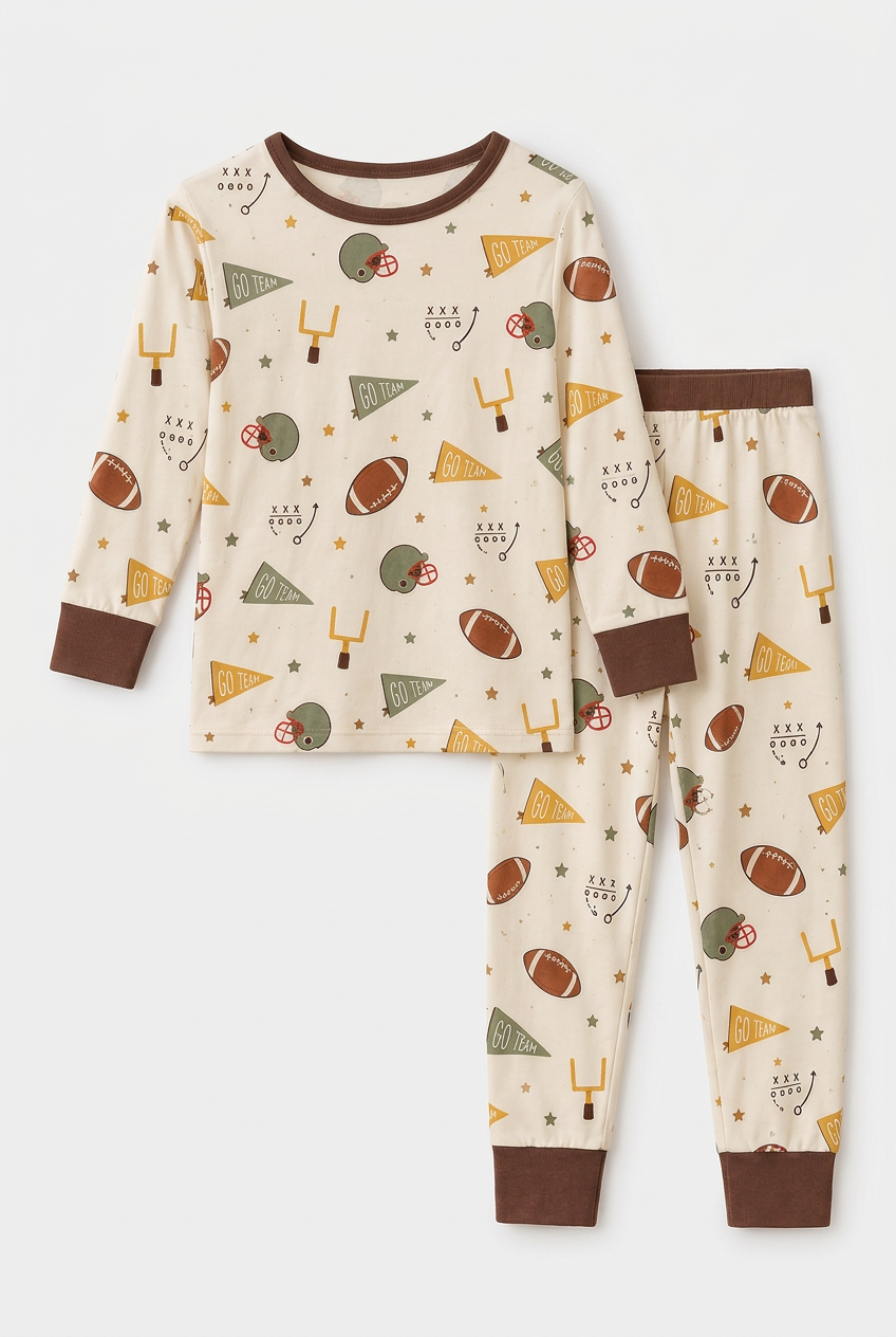Football Two-Piece Pj Set