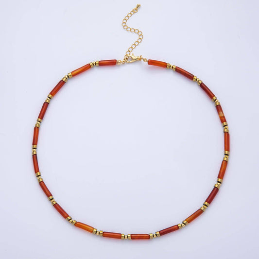 Natural Gemstone Choker Necklace