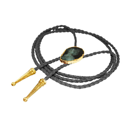 Emerald Gemstone Bolo Tie