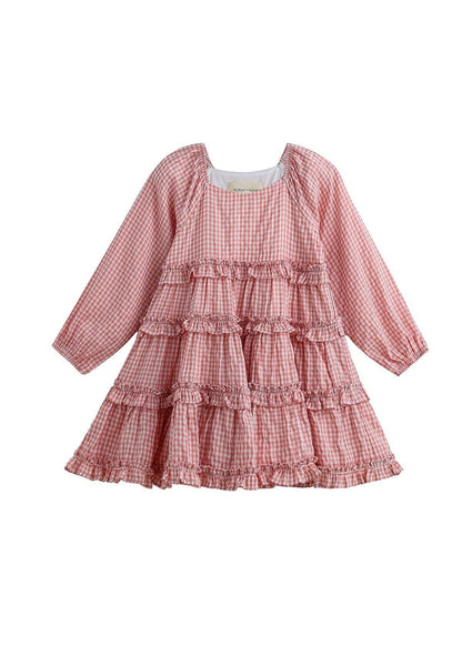 Rosie Plaid Ruffle Dress