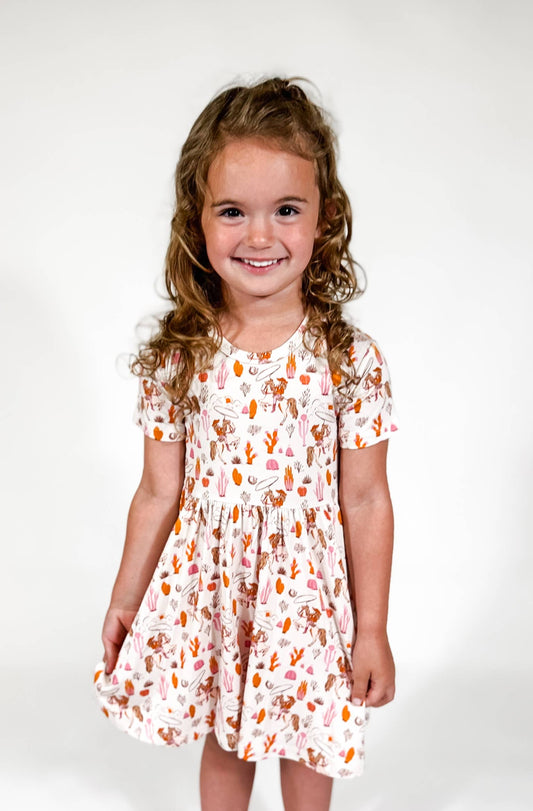 Saddle Up, Cowgirl Toile Dress
