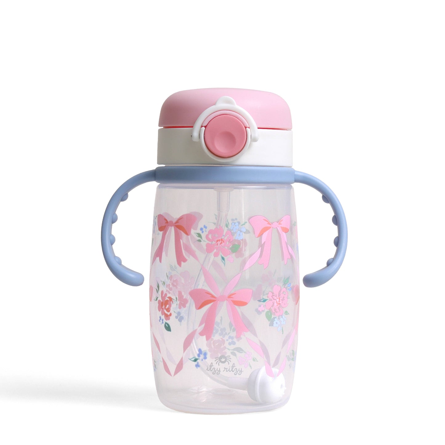 Ribbons & Rose Straw Cup