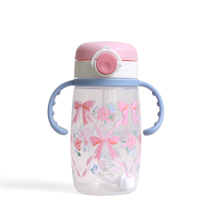 Ribbons & Rose Straw Cup
