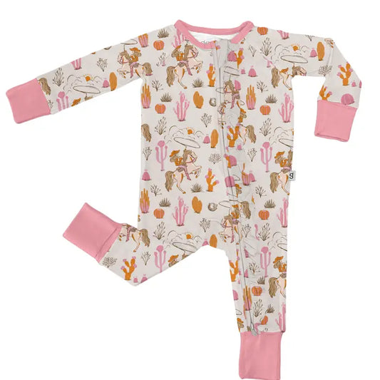 Saddle Up Cowgirl - Convertible Zip Pjs