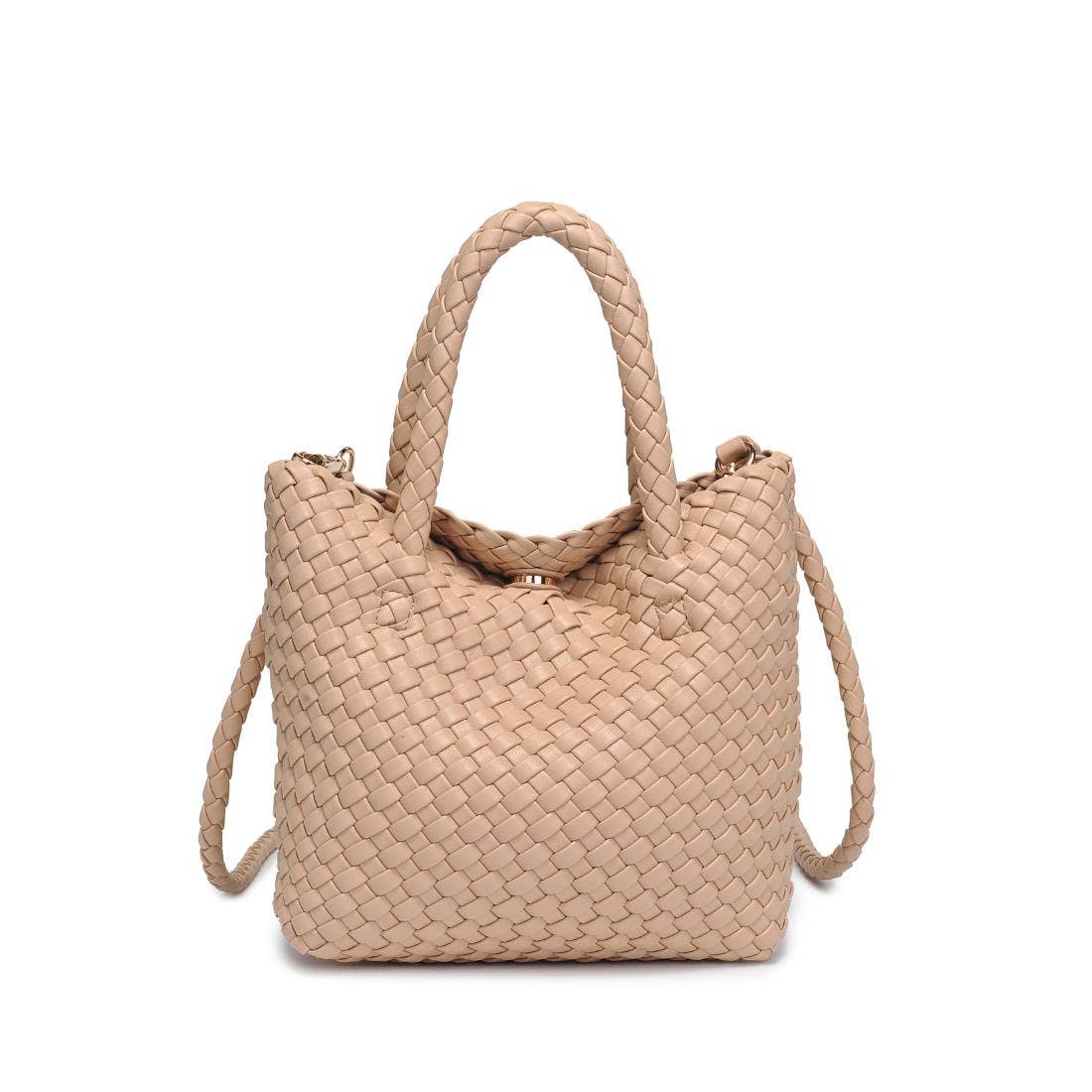 Leanna Natural Woven Crossbody