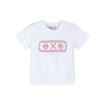 Baseball Shirt & Gingham Shorts Set