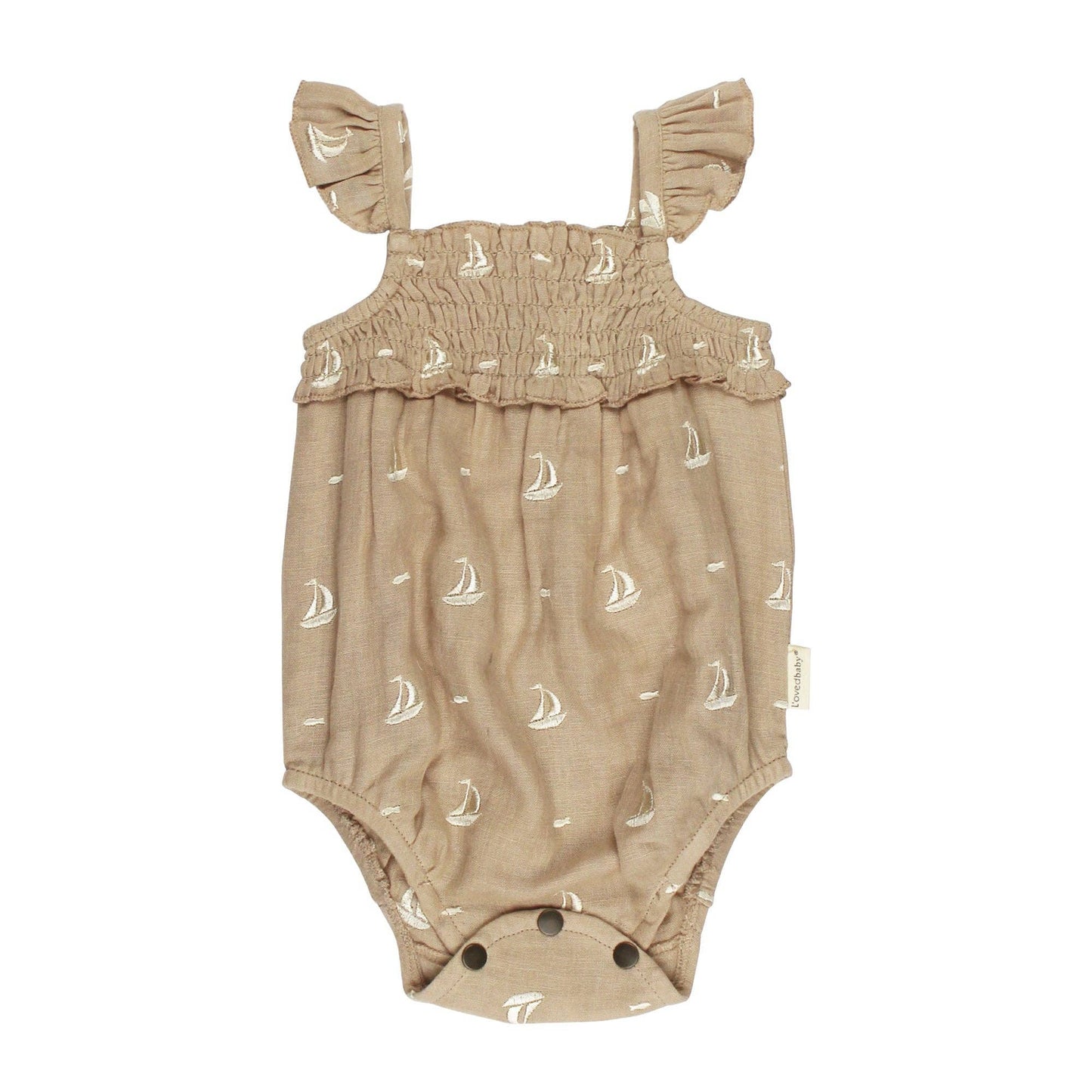 Sailboat Muslin Sleeveless Bodysuit