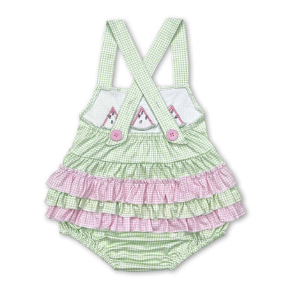 Watermelon Baby Girl Romper