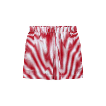 Baseball Shirt & Gingham Shorts Set