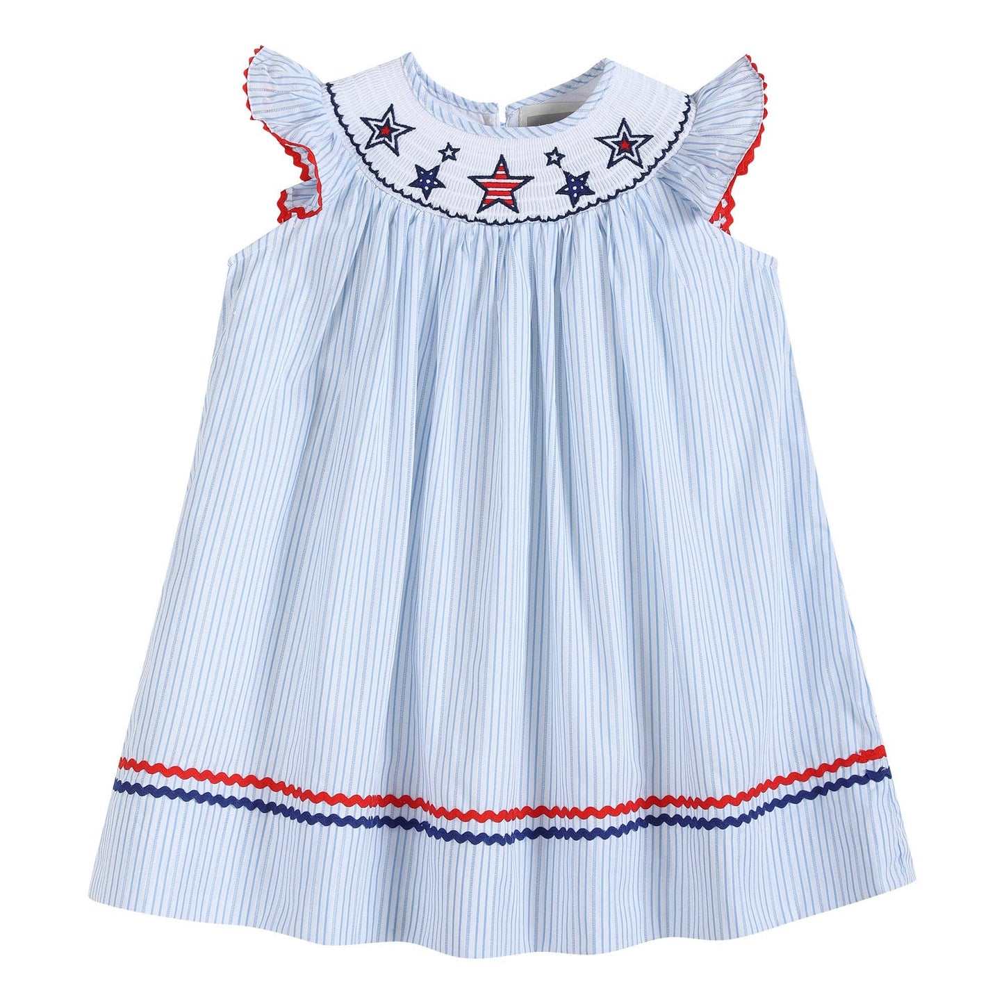 4th of July Stars Smocked Dress