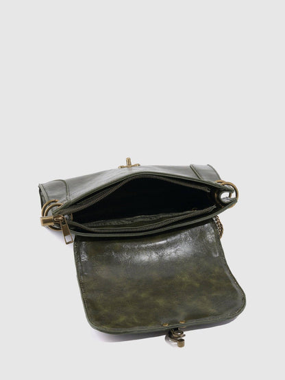 Buckle Leather Shoulder Bag