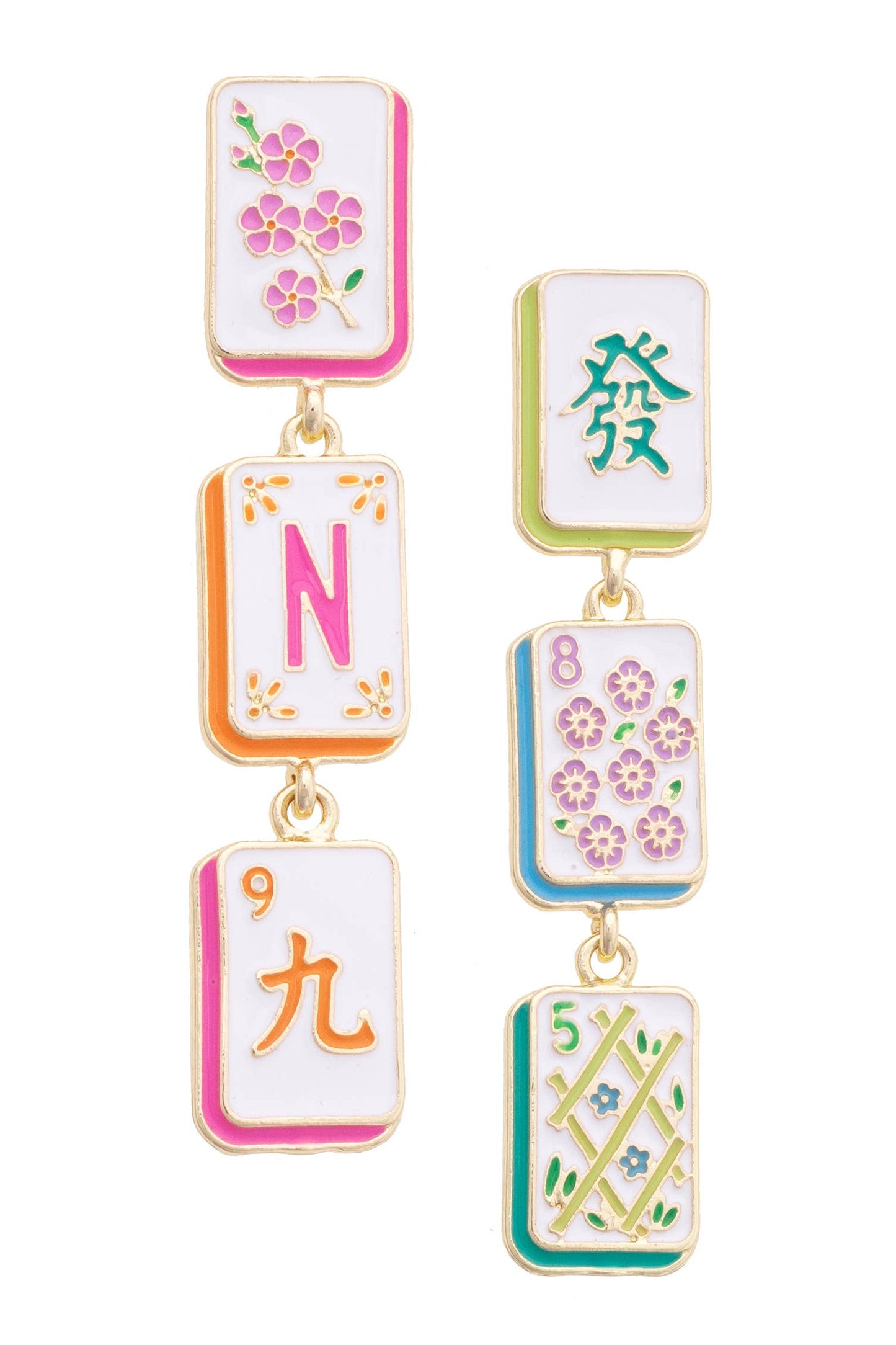 Wanna Mahj?! Tile Earrings