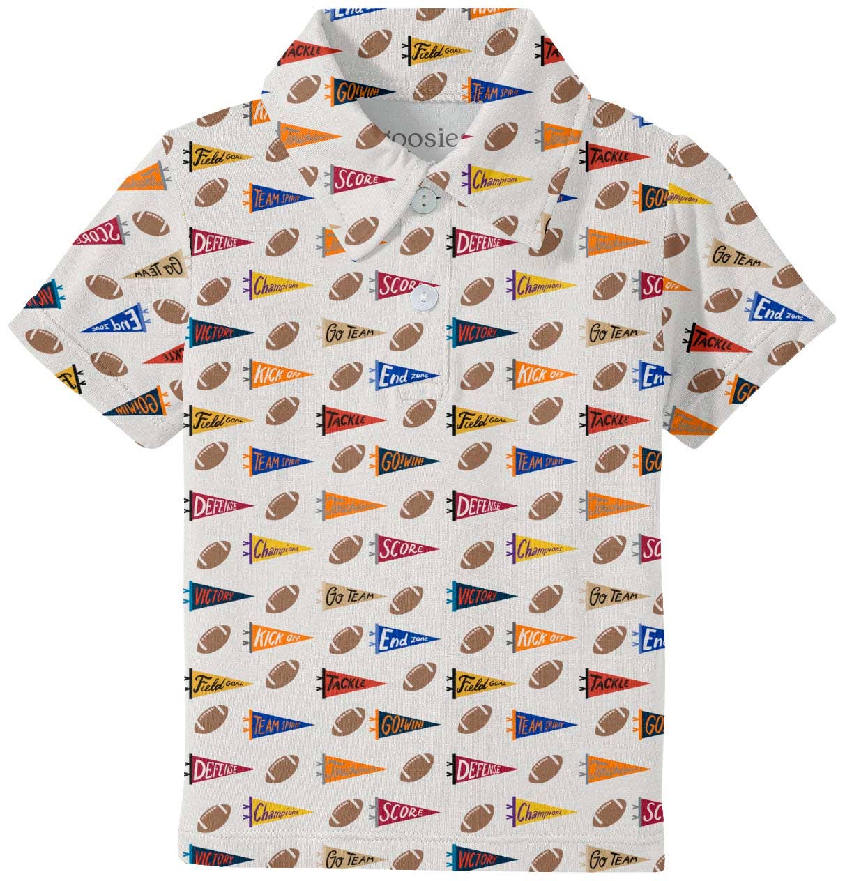 Varsity Football Flags Polo Shirt