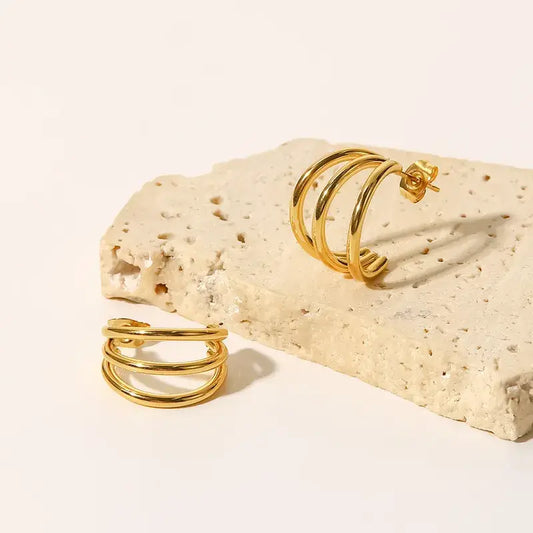 Everyday Gold 3 Hoop Earrings