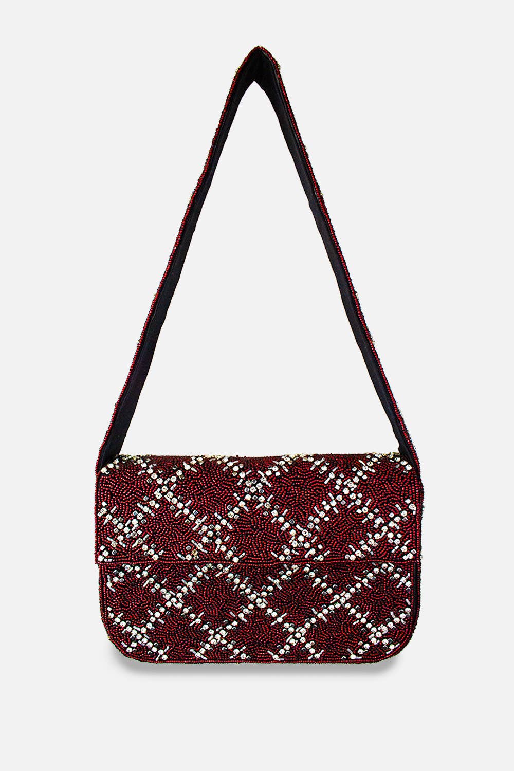 BURGUNDY SHOULDER BAG
