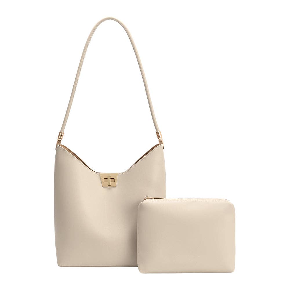 Billie Bone Vegan Leather Tote Bag