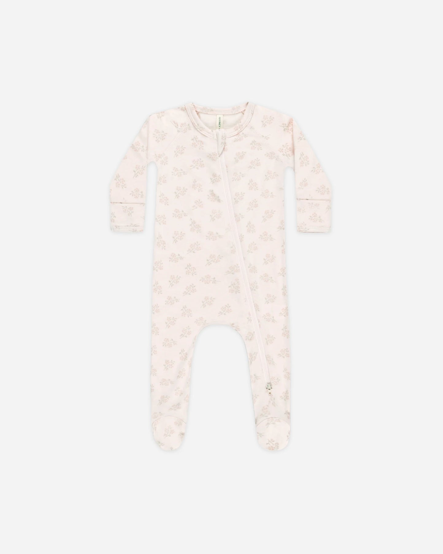 Pink Blossom Zip Footie