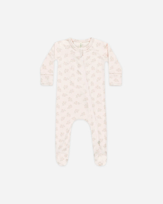 Pink Blossom Zip Footie