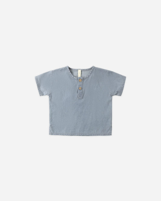 Chambray Henry Top