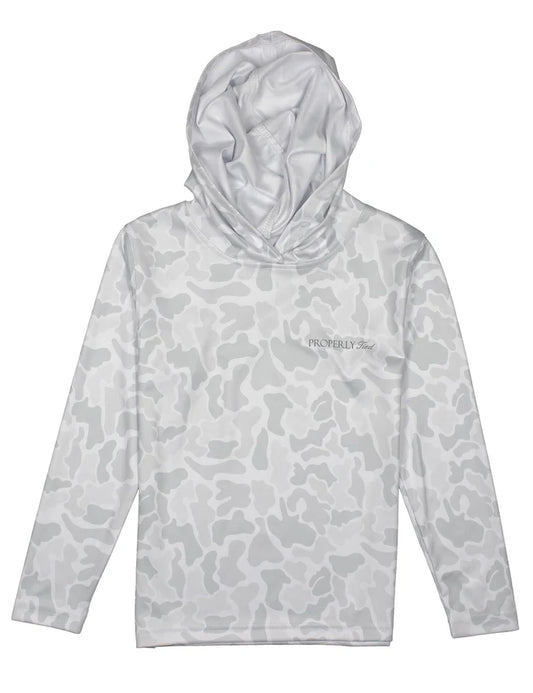 Boys Snow Camo Hoodie