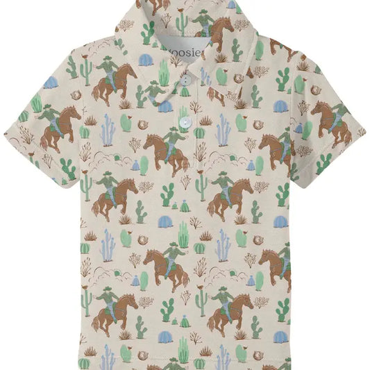 Saddle Up Baby Cowboy Polo Shirt