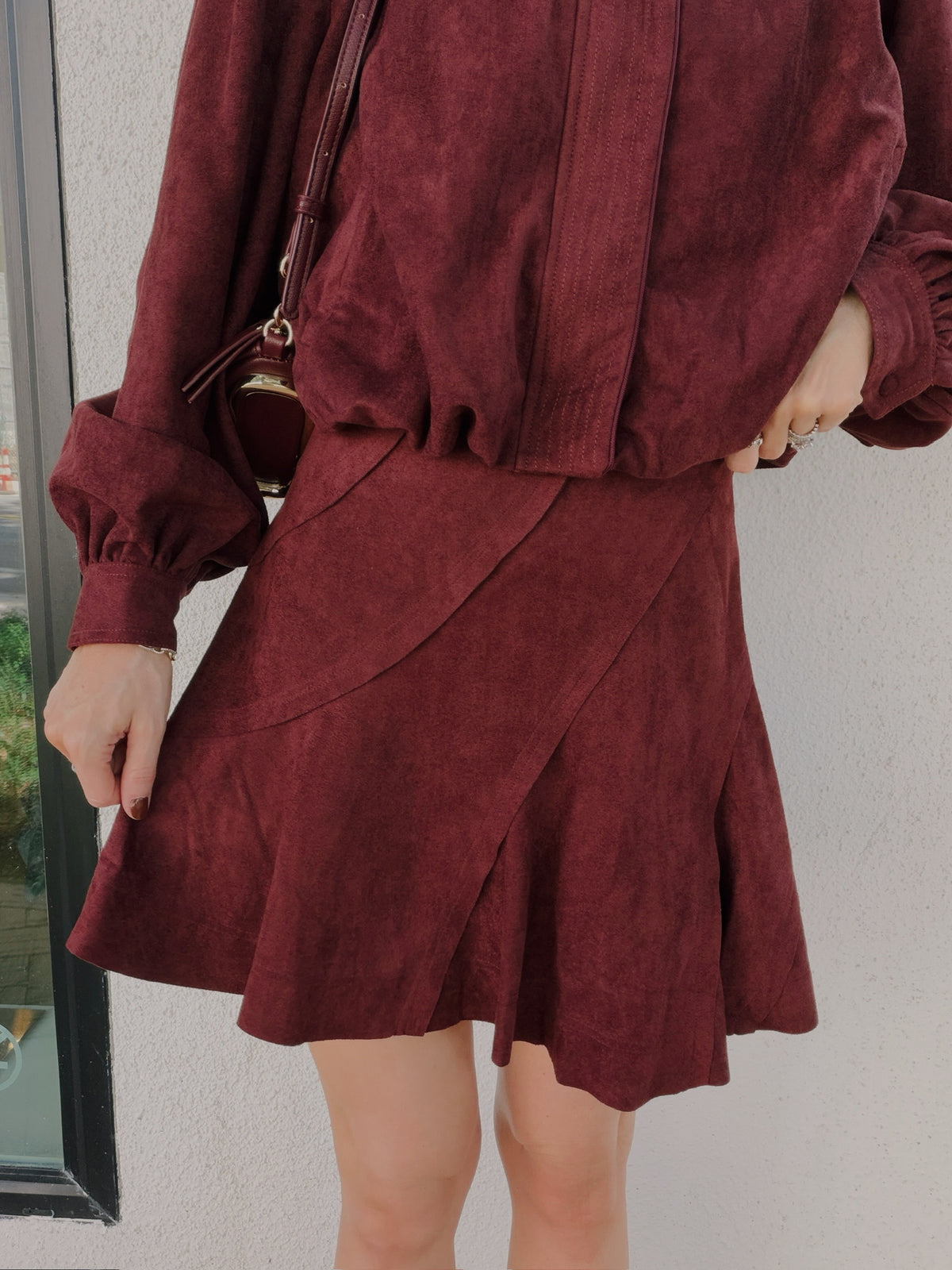 Annie Faux Mini Skirt